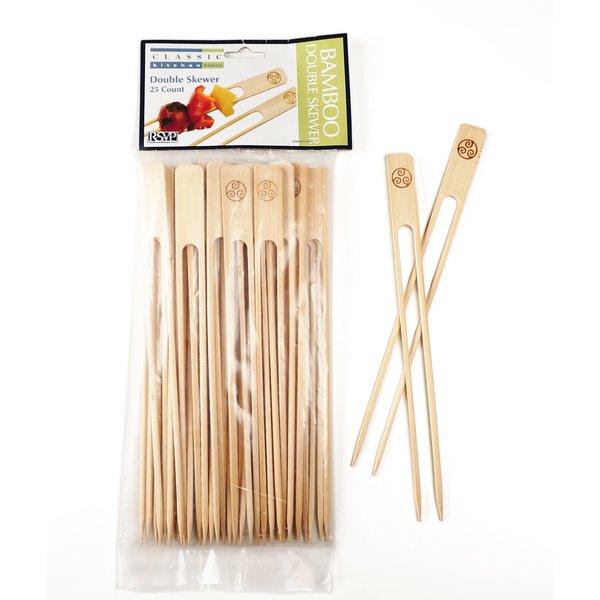 Rsvp International Bamboo Double Skewer - 25 Ct., 25PK BOO-D